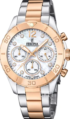 Boyfriend Vit/Roséguldstonat stål Ø39 mm