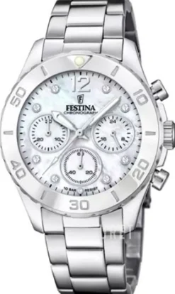 Boyfriend Vit/Stål Ø39 mm