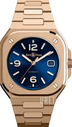 Br 05 Blå/18 karat roséguld