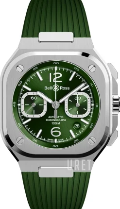 BR 05 Chrono Grön/Gummi Ø42 mm