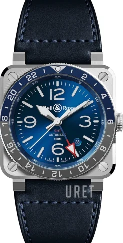 BR 03-93 GMT Blå/Läder Ø42 mm
