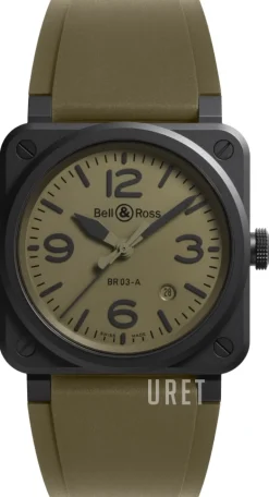 BR 03 Military Grön/Gummi Ø41 mm