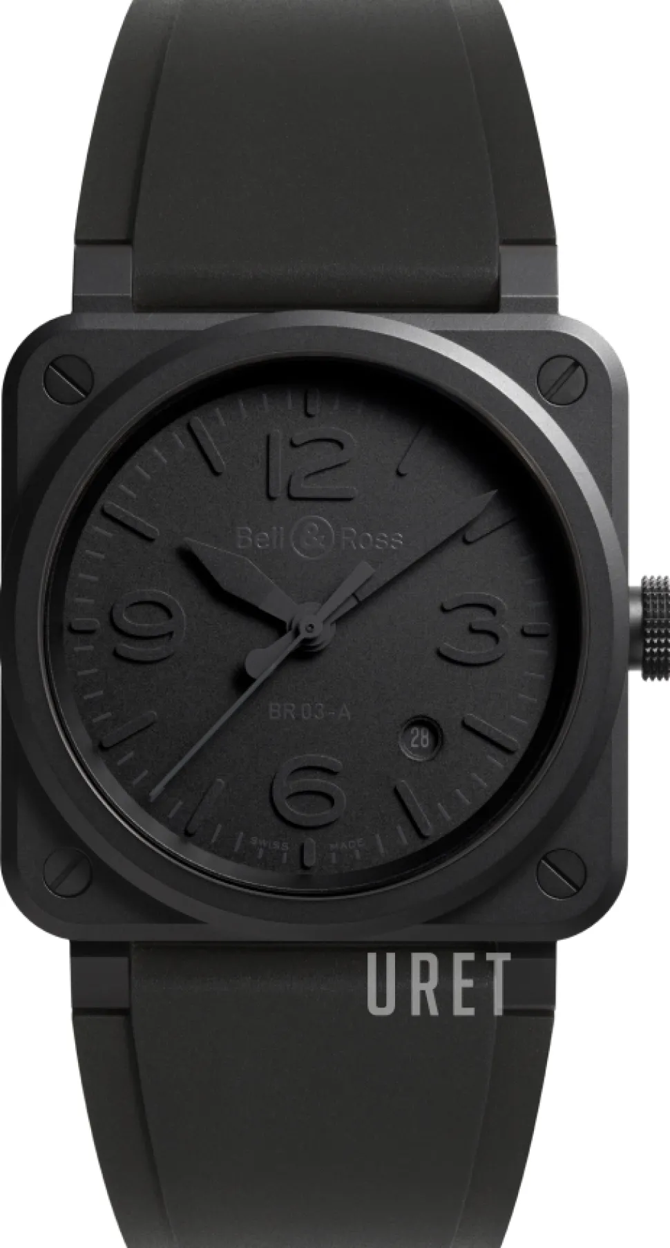 BR 03 Phantom Svart/Gummi Ø41 mm