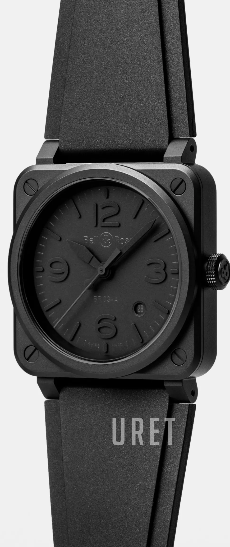 BR 03 Phantom Svart/Gummi Ø41 mm