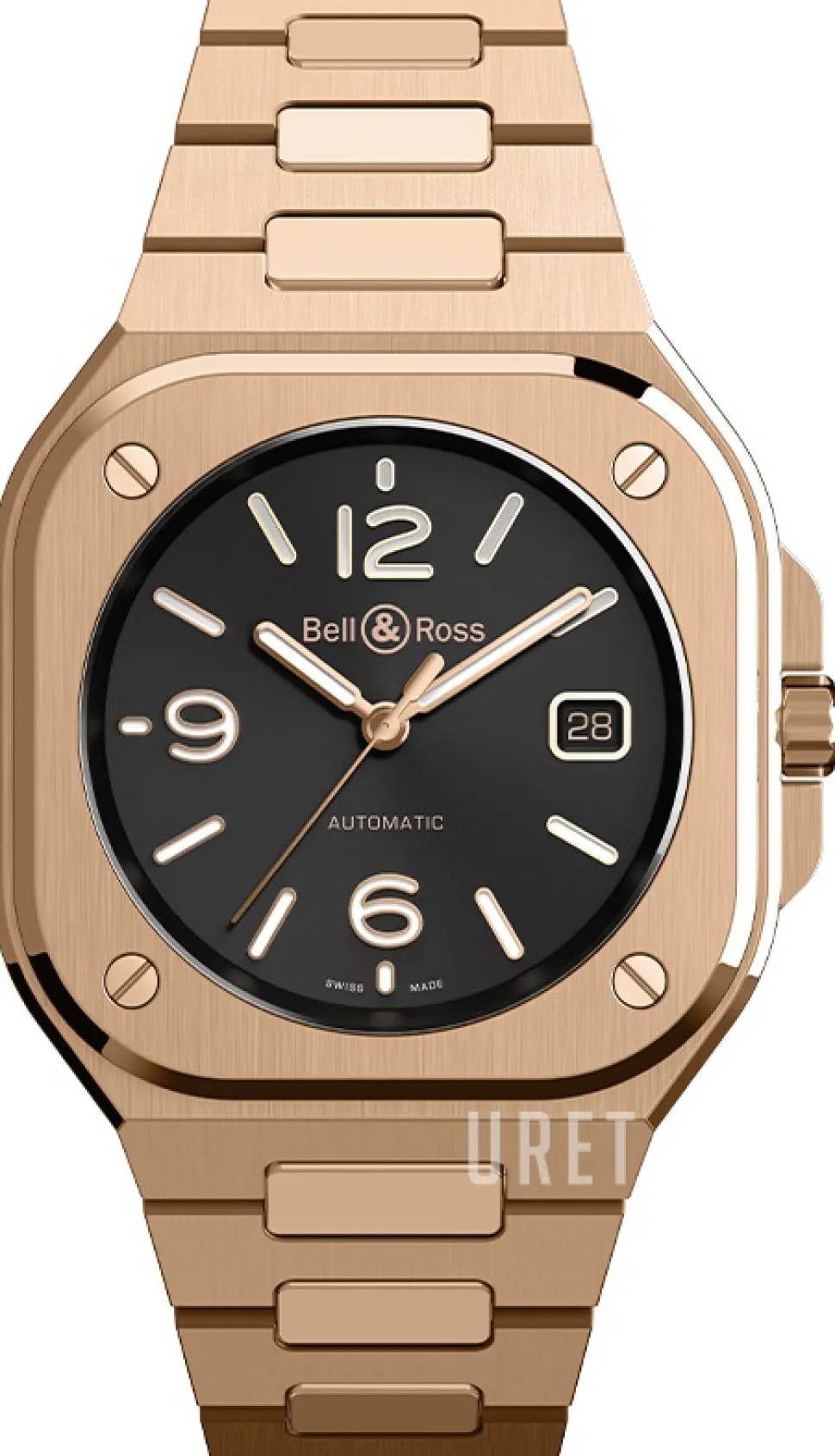 Br 05 Svart/18 karat roséguld