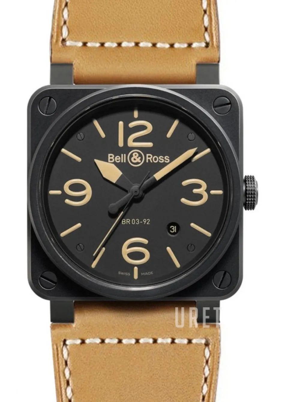 BR 03-92 Svart/Läder Ø42 mm