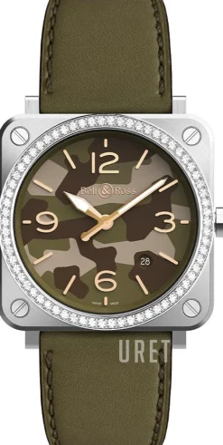 Br S Quartz Flerfärgad/Läder