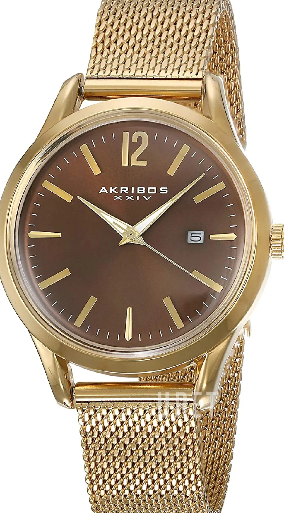 Brun/Gulguldtonat stål Ø41 mm