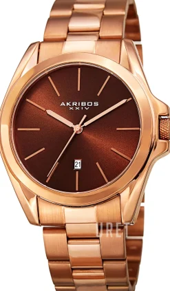 Brun/Roséguldstonat stål Ø43 mm