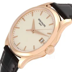 Calatrava Champagnefärgad/Läder Ø39 mm
