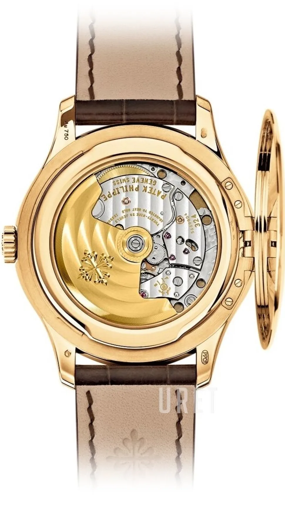 Calatrava Champagnefärgad/Läder Ø39 mm