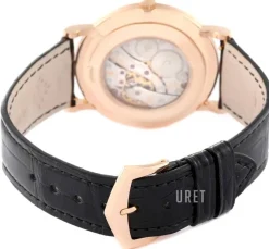 Calatrava Clous De Paris Vit/Läder Ø36 mm