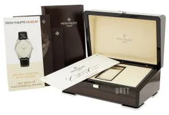 Calatrava Clous De Paris Vit/Läder Ø36 mm