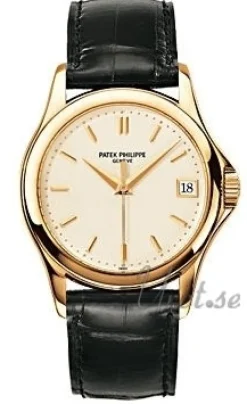 Calatrava Silverfärgad/Läder Ø37 mm