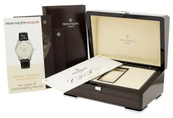 Calatrava Silverfärgad/Läder Ø37 mm