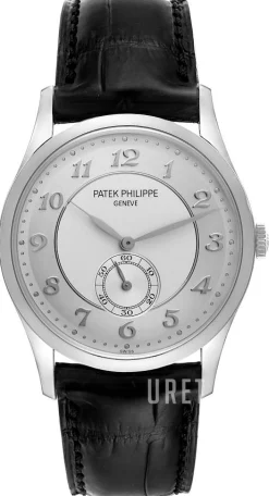 Calatrava Silverfärgad/Läder Ø37 mm