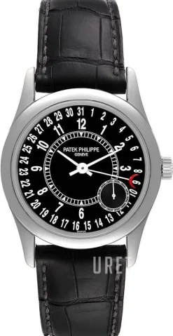 Calatrava Svart/Läder Ø37 mm