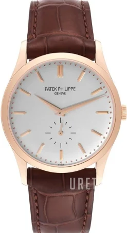 Calatrava Vit/Läder Ø37 mm