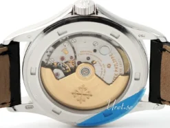 Calatrava Vit/Läder Ø37 mm