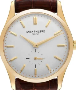 Calatrava Vit/Läder Ø37 mm