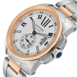Calibre de Silverfärgad/18 karat roséguld Ø42 mm