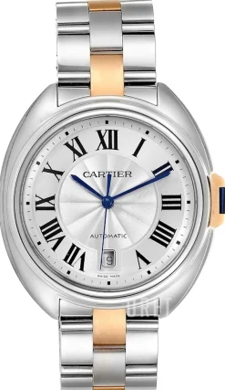 Calibre De Silverfärgad/18 karat roséguld Ø40 mm