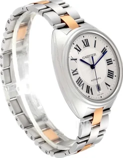 Calibre De Silverfärgad/18 karat roséguld Ø40 mm