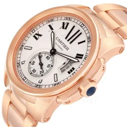 Calibre de Silverfärgad/18 karat roséguld Ø42 mm