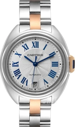 Calibre De Silverfärgad/18 karat roséguld Ø35 mm