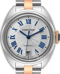 Calibre De Silverfärgad/18 karat roséguld Ø35 mm