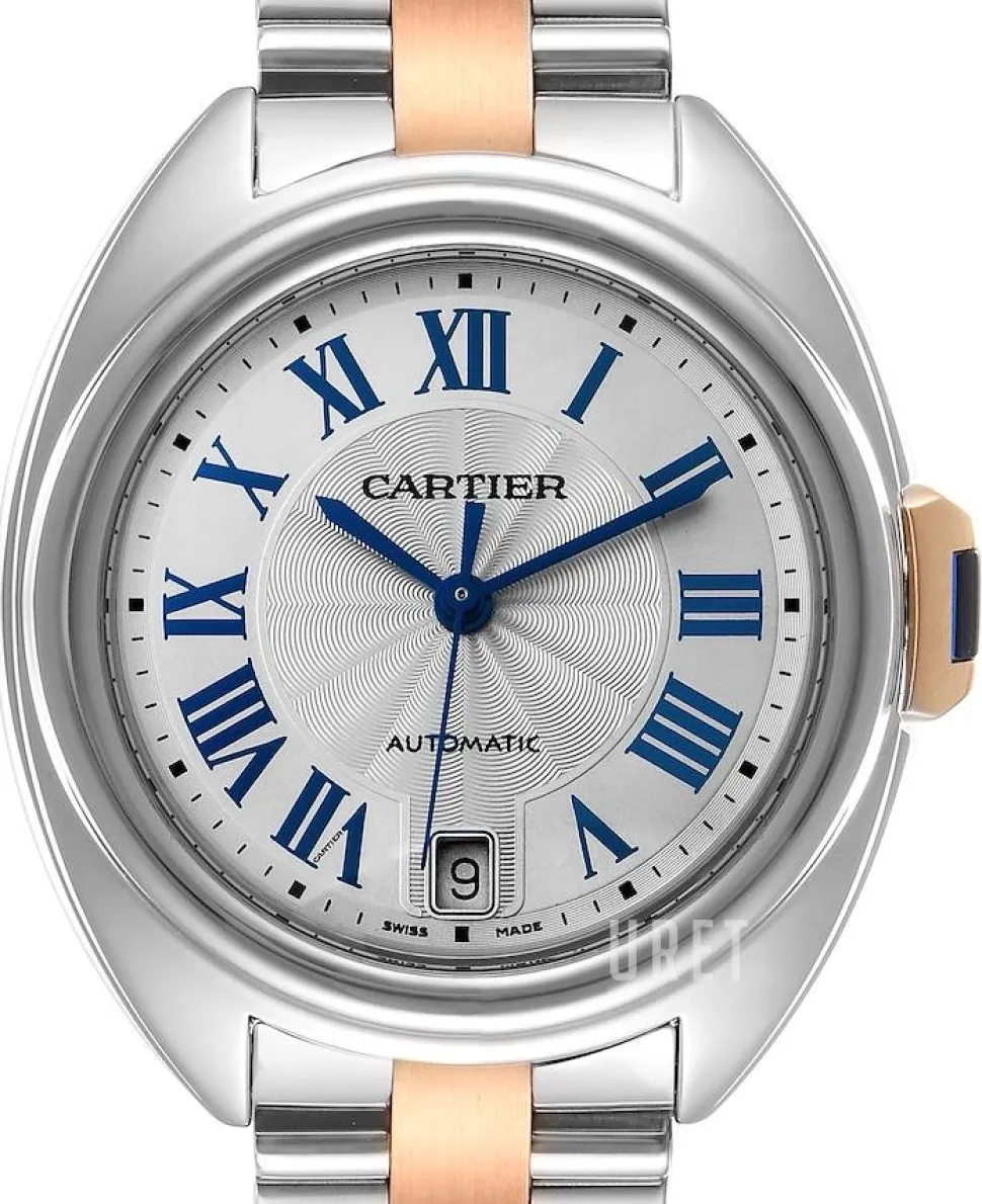 Calibre De Silverfärgad/18 karat roséguld Ø35 mm