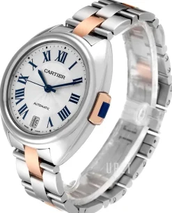 Calibre De Silverfärgad/18 karat roséguld Ø35 mm