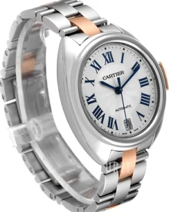 Calibre De Silverfärgad/18 karat roséguld Ø35 mm