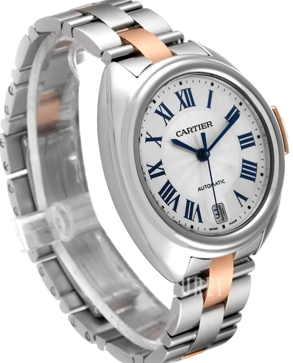 Calibre De Silverfärgad/18 karat roséguld Ø35 mm