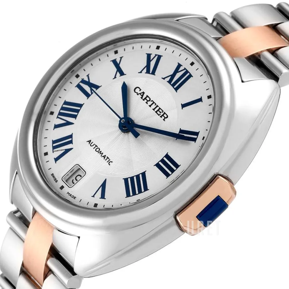 Calibre De Silverfärgad/18 karat roséguld Ø35 mm