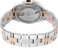 Calibre De Silverfärgad/18 karat roséguld Ø35 mm