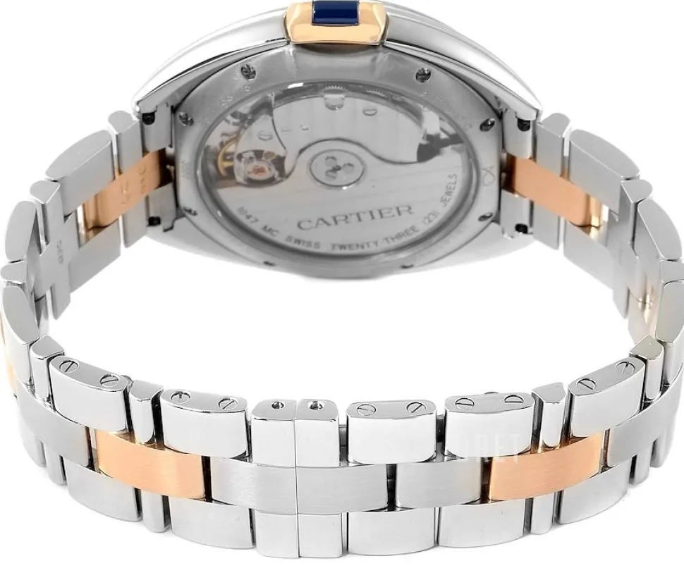 Calibre De Silverfärgad/18 karat roséguld Ø35 mm