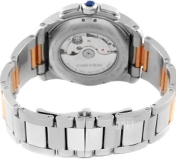 Calibre de Silverfärgad/18 karat roséguld Ø42 mm