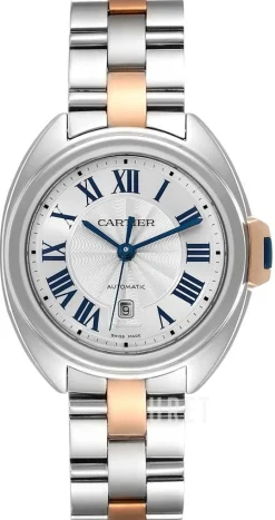 Calibre De Silverfärgad/18 karat roséguld Ø31 mm