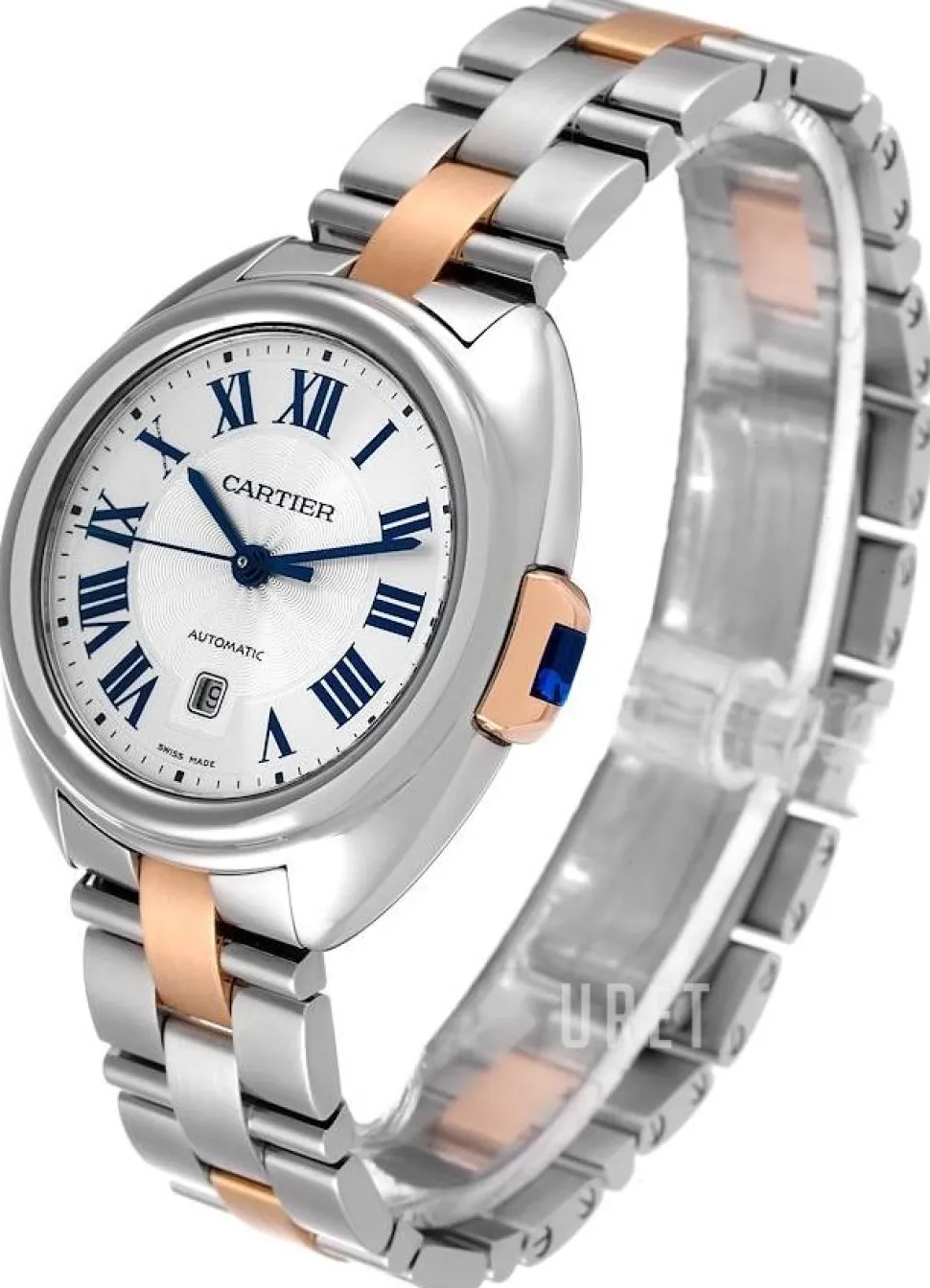 Calibre De Silverfärgad/18 karat roséguld Ø31 mm