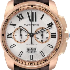 Calibre de Silverfärgad/Läder Ø42 mm