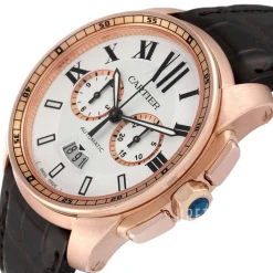 Calibre de Silverfärgad/Läder Ø42 mm