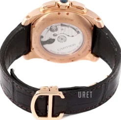 Calibre de Silverfärgad/Läder Ø42 mm