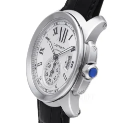 Calibre de Silverfärgad/Läder Ø42 mm