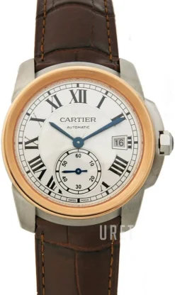 Calibre De Silverfärgad/Läder Ø38 mm