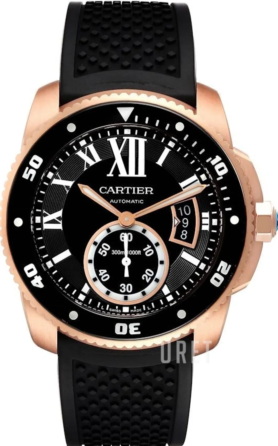 Calibre de Svart/Gummi Ø42 mm