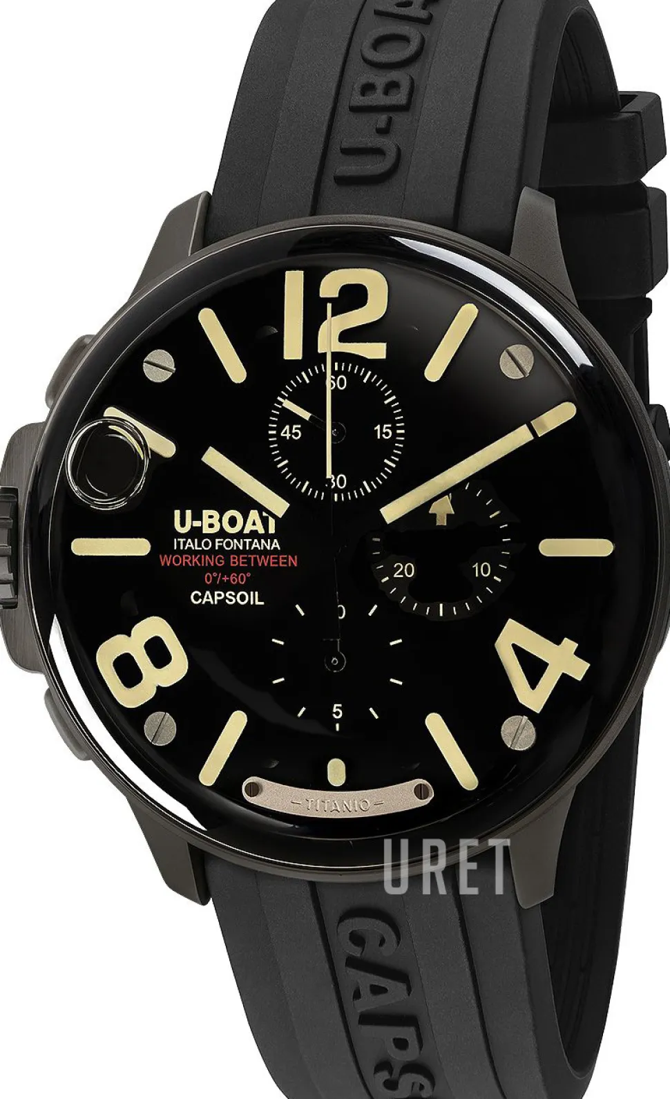 Capsule Svart/Gummi Ø45 mm