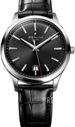 Captain Central Second Svart/Läder Ø40 mm