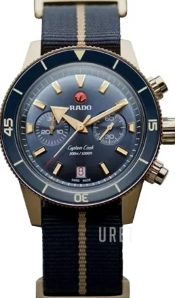 Captain Cook Blå/Läder Ø43 mm