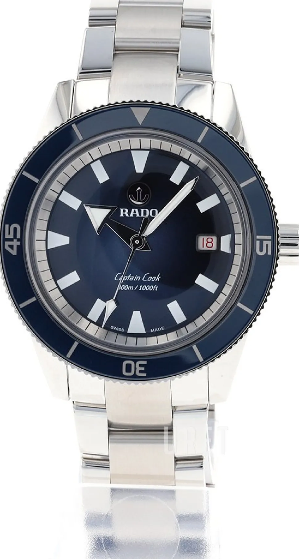 Captain Cook Blå/Stål Ø42 mm